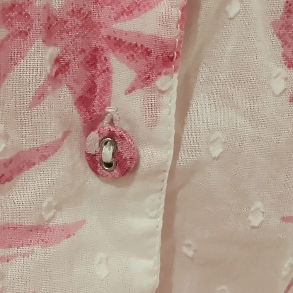 Beacon Cove 100% Cotton Pink Floral Pajamas Size M - Picture 9 of 12